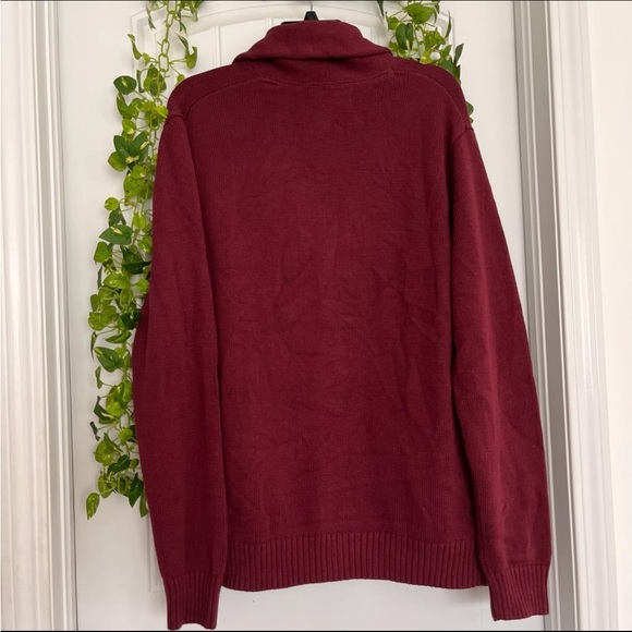 Burgundy Cardigan for Men - Picture 3 of 3